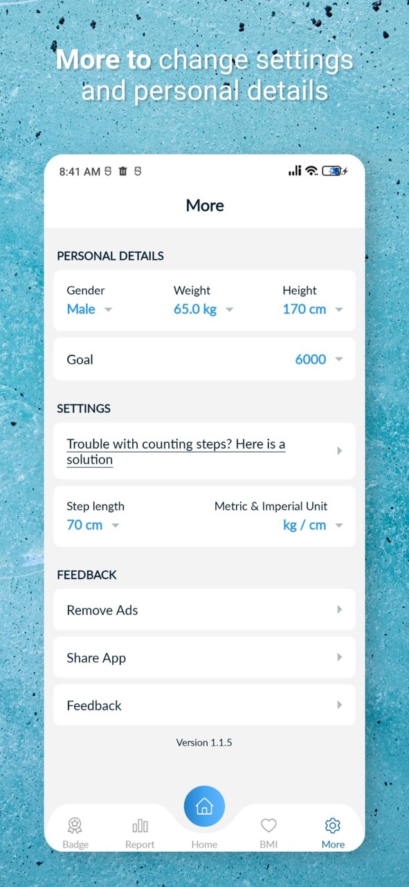 Pedometer: Step Counter, Steps screenshot image 8_Popularmodapk.com