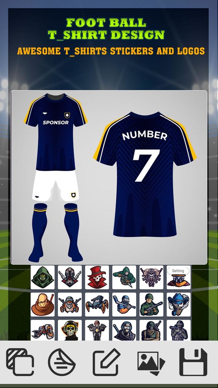 Football Jersey Maker- T Shirt screenshot image 3_Popularmodapk.com