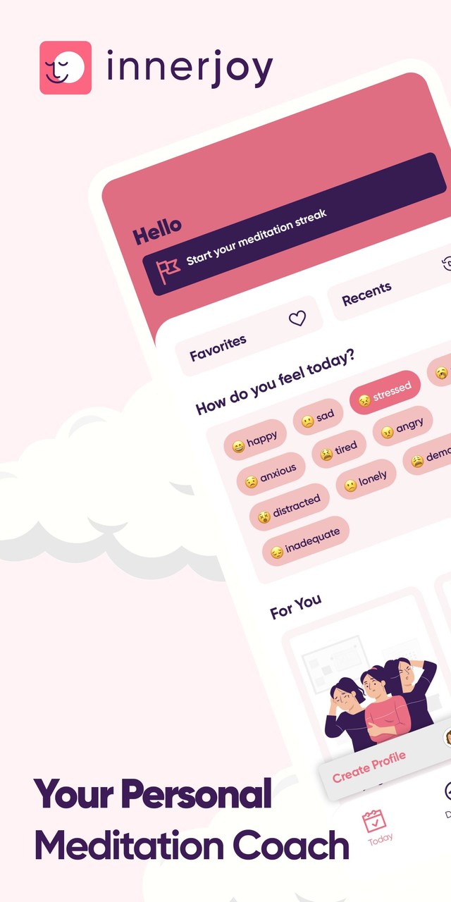 InnerJoy: Sleep Relax Meditate screenshot image 1_Popularmodapk.com