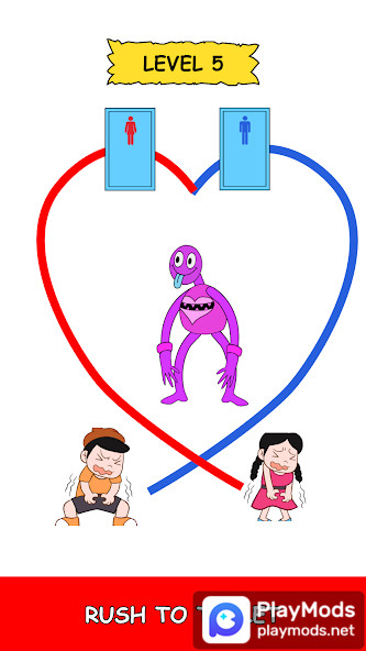 Toilet Rush: Draw to Toilet<span>(Free Shopping)</span> screenshot image 2_Popularmodapk.com