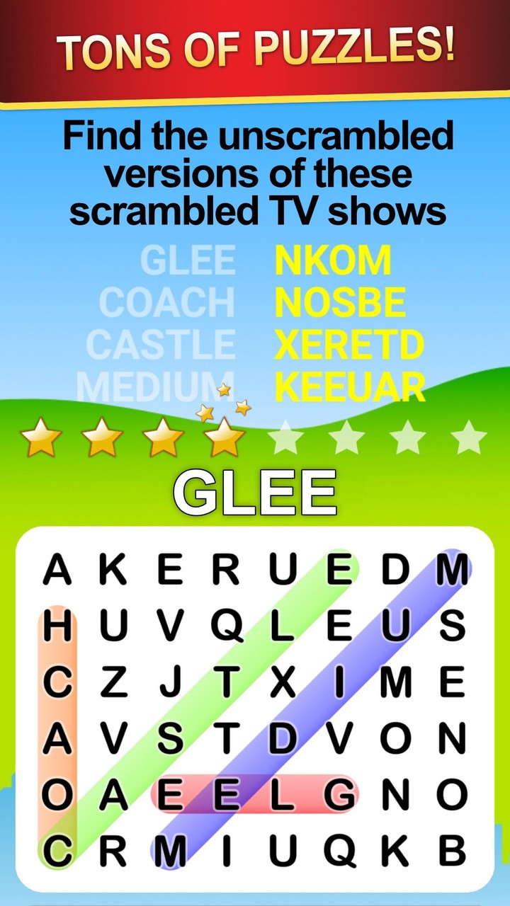 Word Search World Hollywood screenshot image 2_Popularmodapk.com