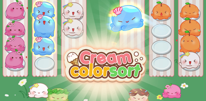 Cream Color Sort screenshot image 1_Popularmodapk.com