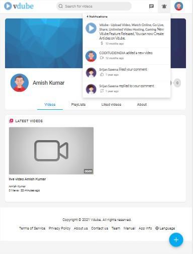 Vdube -Upload Video, Music, Stream, Go Live, Share screenshot image 16_Popularmodapk.com