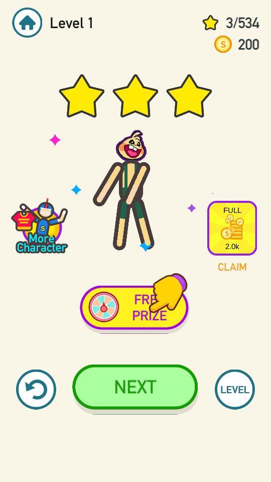 Bunzo bunny stickman screenshot image 3_Popularmodapk.com