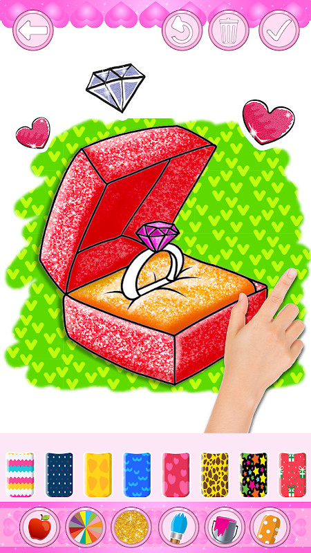 Glitter Bride and Groom Coloring Pages For Kids screenshot image 9_Popularmodapk.com