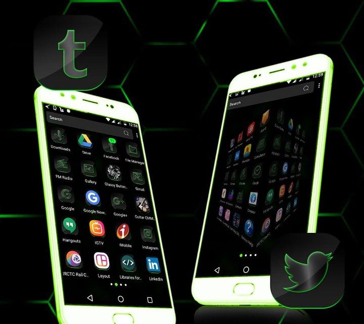 Cool Neon Green Launcher Theme screenshot image 16_Popularmodapk.com