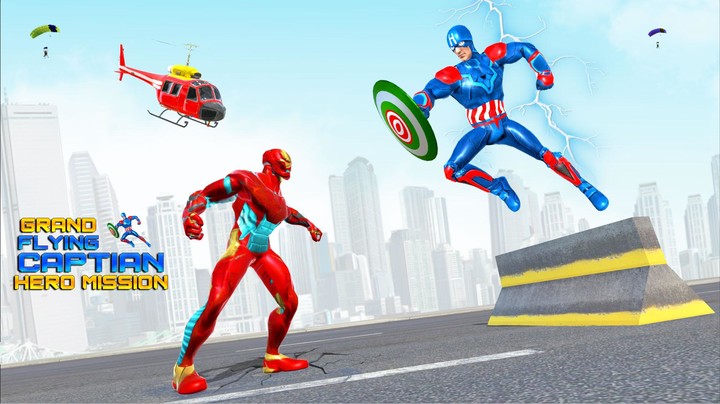 Grand Captain Superhero Rescue screenshot image 1_Popularmodapk.com