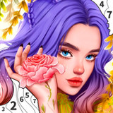 Flower Girl Color by Number1.4_Popularmodapk.com
