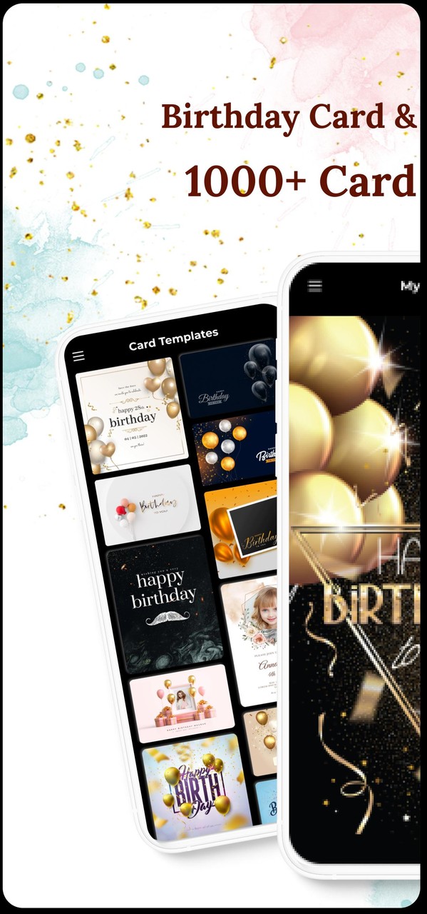 Birthday Invitation Card Maker screenshot image 2_Popularmodapk.com