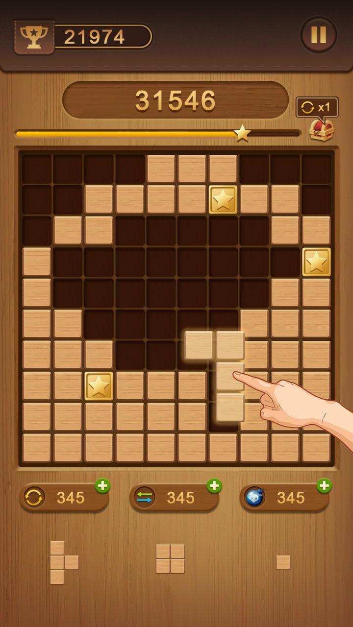 Wood Block Puzzle screenshot image 1_Popularmodapk.com