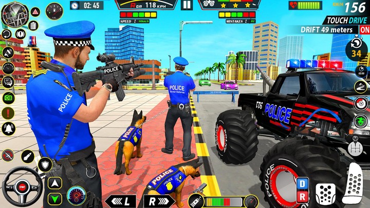 Police Monster Truck Car Games screenshot image 1_Popularmodapk.com