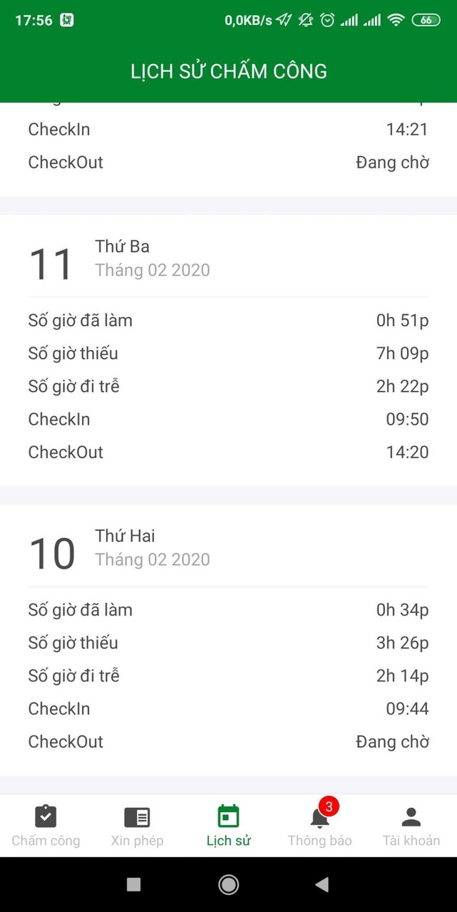 bWork - Ứng dụng chấm công và tính lương online screenshot image 3_Popularmodapk.com
