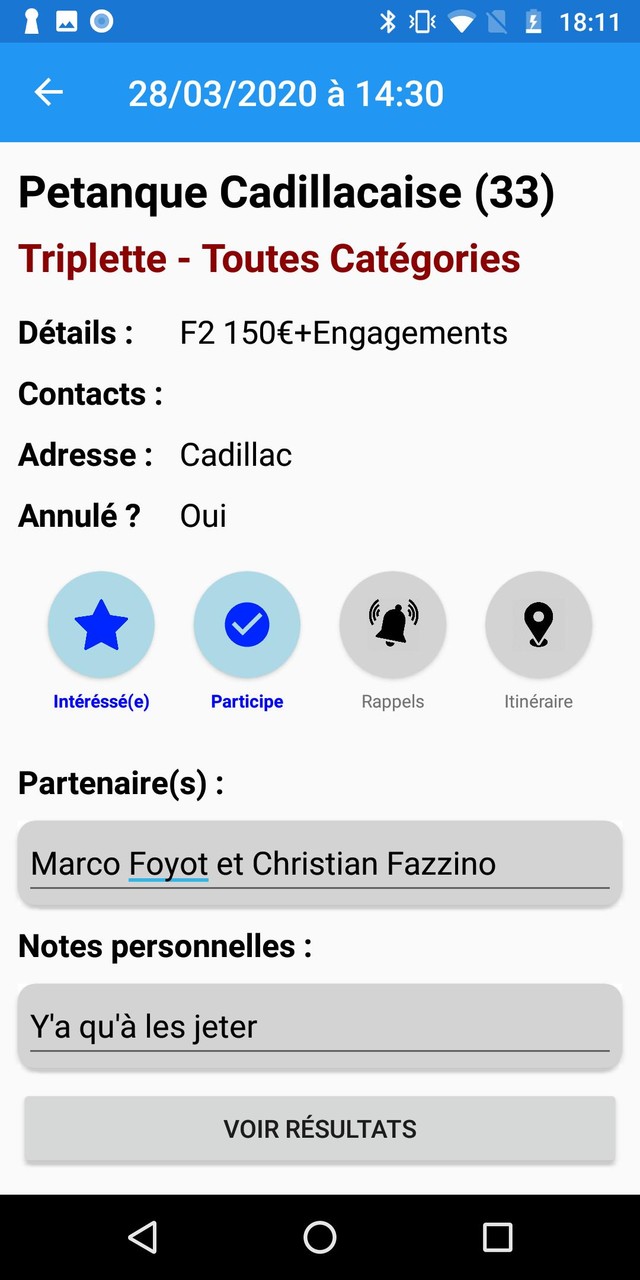Pétanque Calendriers Concours screenshot image 8_Popularmodapk.com