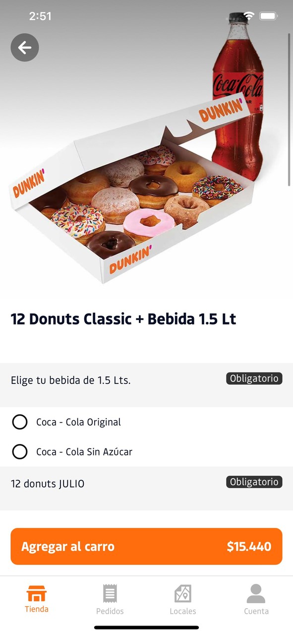 Dunkin' App Chile screenshot image 2_Popularmodapk.com