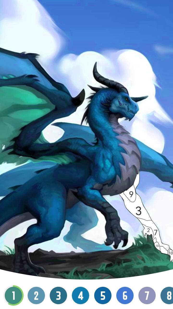 Dragon Color by Number Game screenshot image 3_Popularmodapk.com