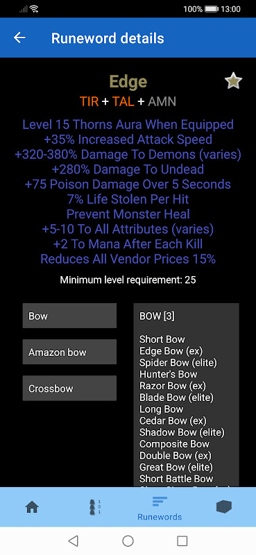 Runeword finder for Diablo II screenshot image 4_Popularmodapk.com