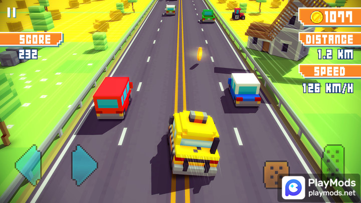 Blocky Highway: Traffic Racing<span>(Unlimited Money)</span> screenshot image 5_Popularmodapk.com
