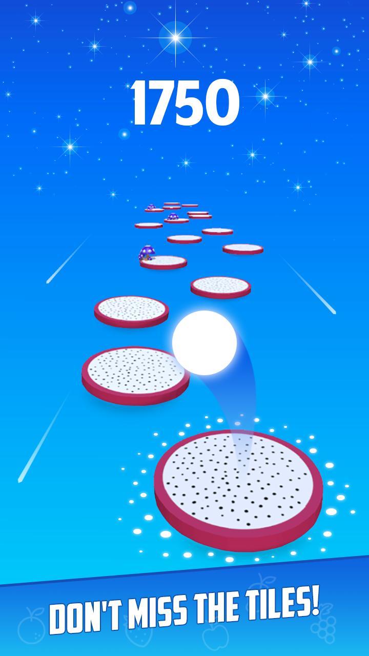 Dancing Fruity Tiles Hop Ball screenshot image 12_Popularmodapk.com