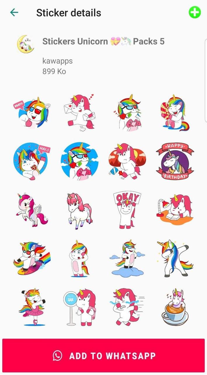 Unicorn Stickers for WhatsApp screenshot image 6_Popularmodapk.com