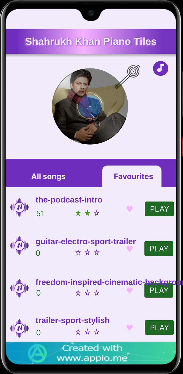 Shahrukh Khan Piano Game screenshot image 4_Popularmodapk.com