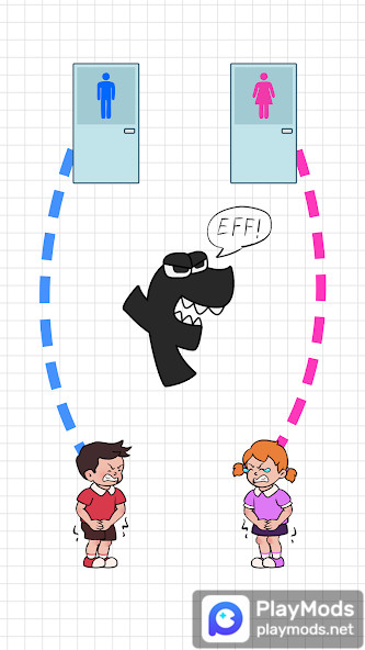 Toilet Rush: Pee Master<span>(Unlimited money)</span> screenshot image 1_Popularmodapk.com