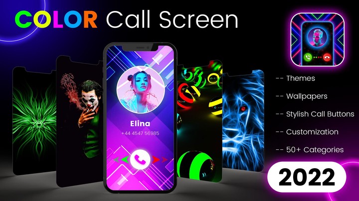 Color Call Flash Call Screen screenshot image 1_Popularmodapk.com