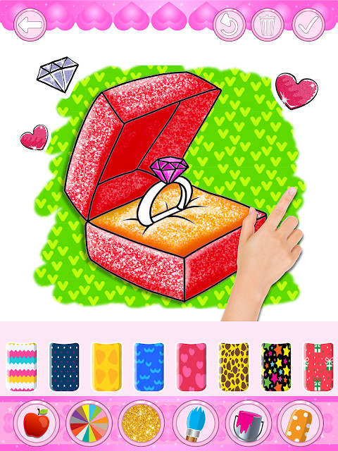 Glitter Bride and Groom Coloring Pages For Kids screenshot image 23_Popularmodapk.com