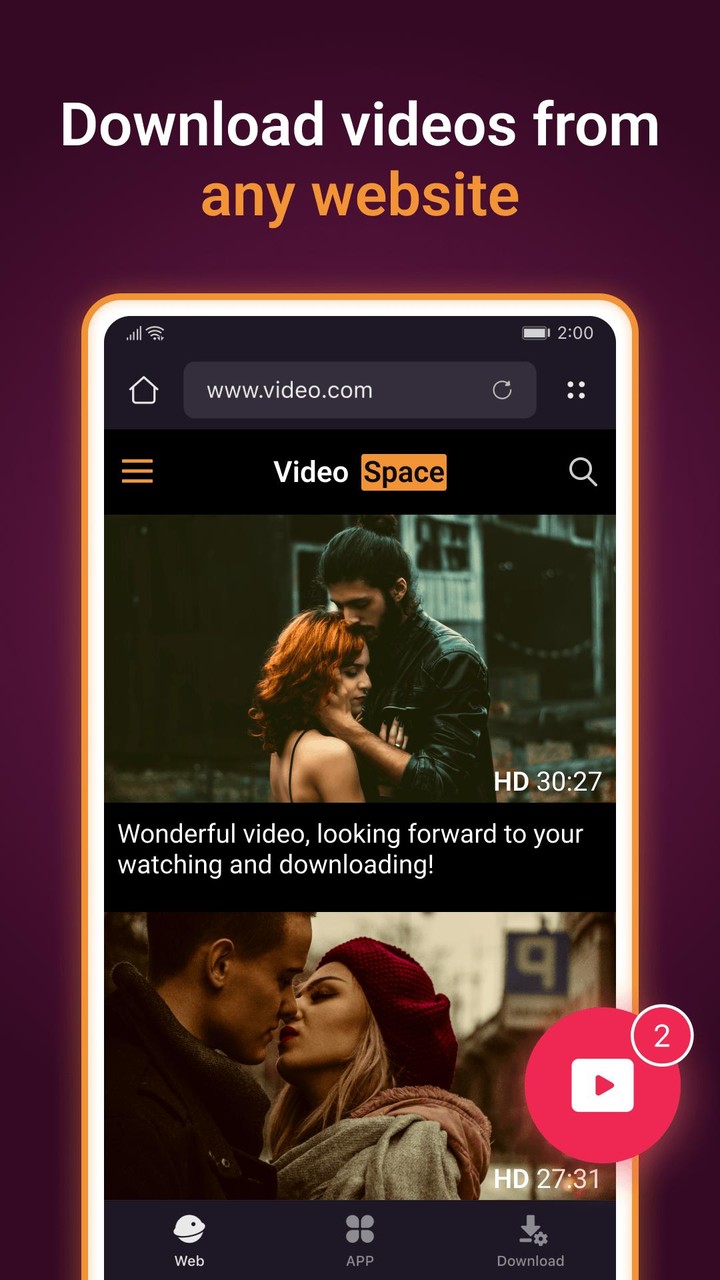 Video Downloader - XDownloader screenshot image 1_Popularmodapk.com