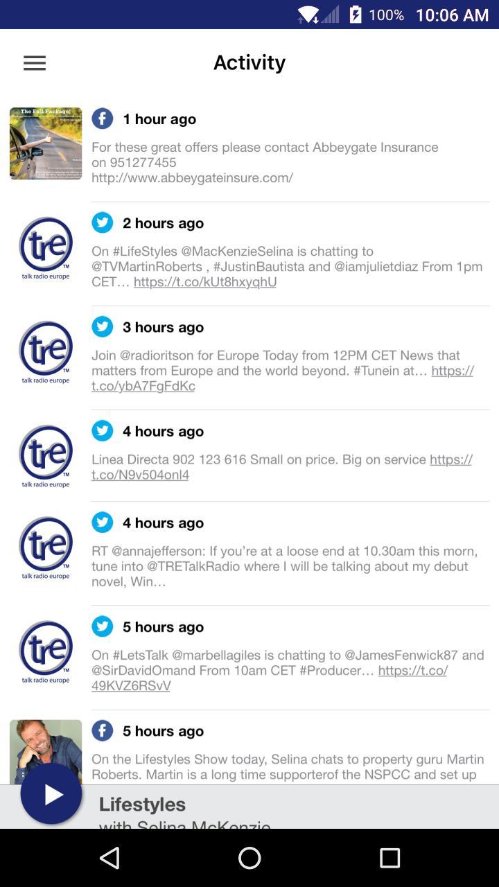 Talk Radio Europe screenshot image 2_Popularmodapk.com