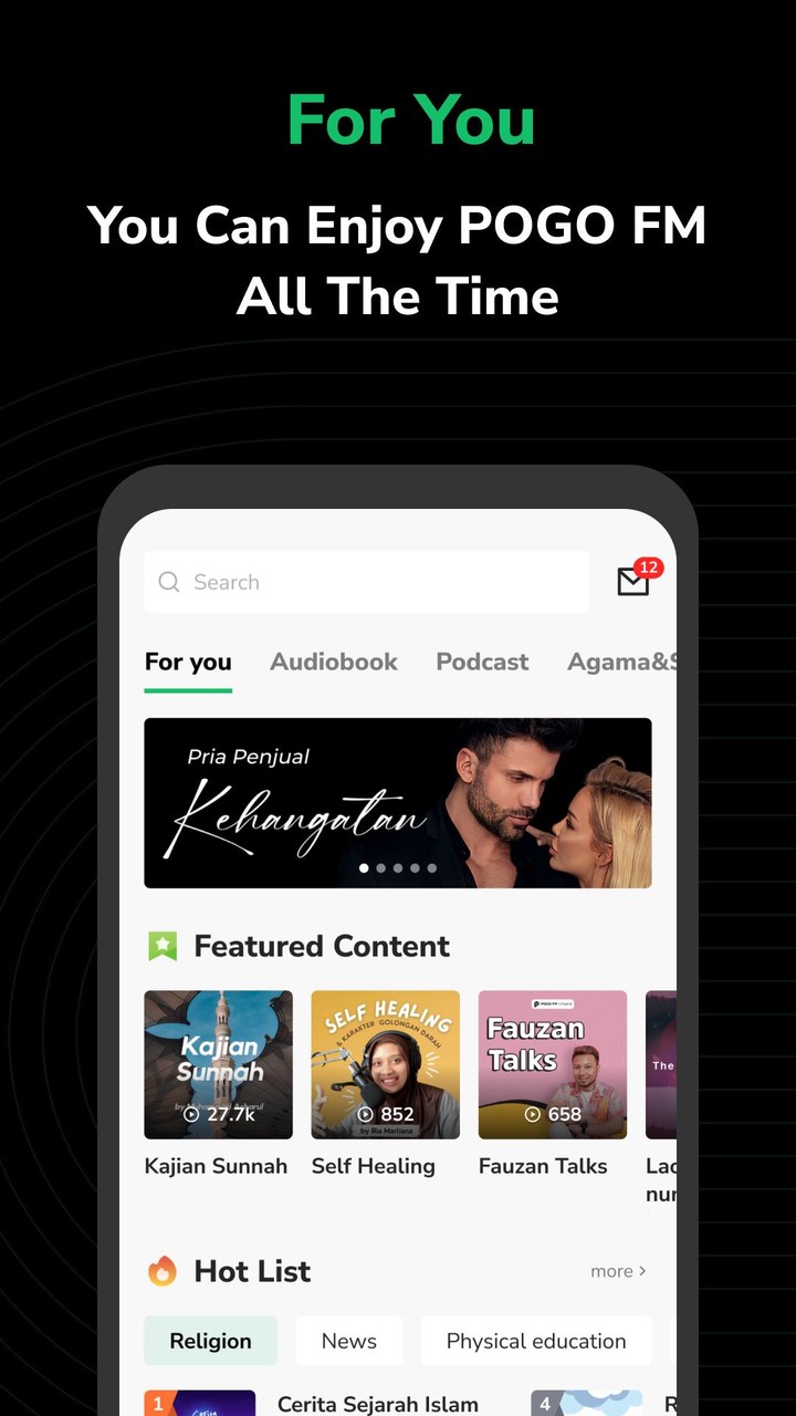 POGO FM - Audiobook & Podcast screenshot image 4_Popularmodapk.com