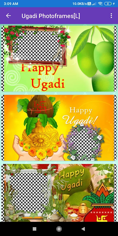 Happy Ugadi: Greeting, Photo Frames, GIF Quotes screenshot image 8_Popularmodapk.com