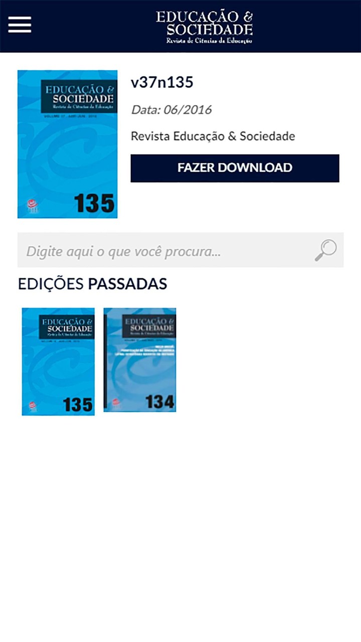 Revista Educação & Sociedade screenshot image 8_Popularmodapk.com