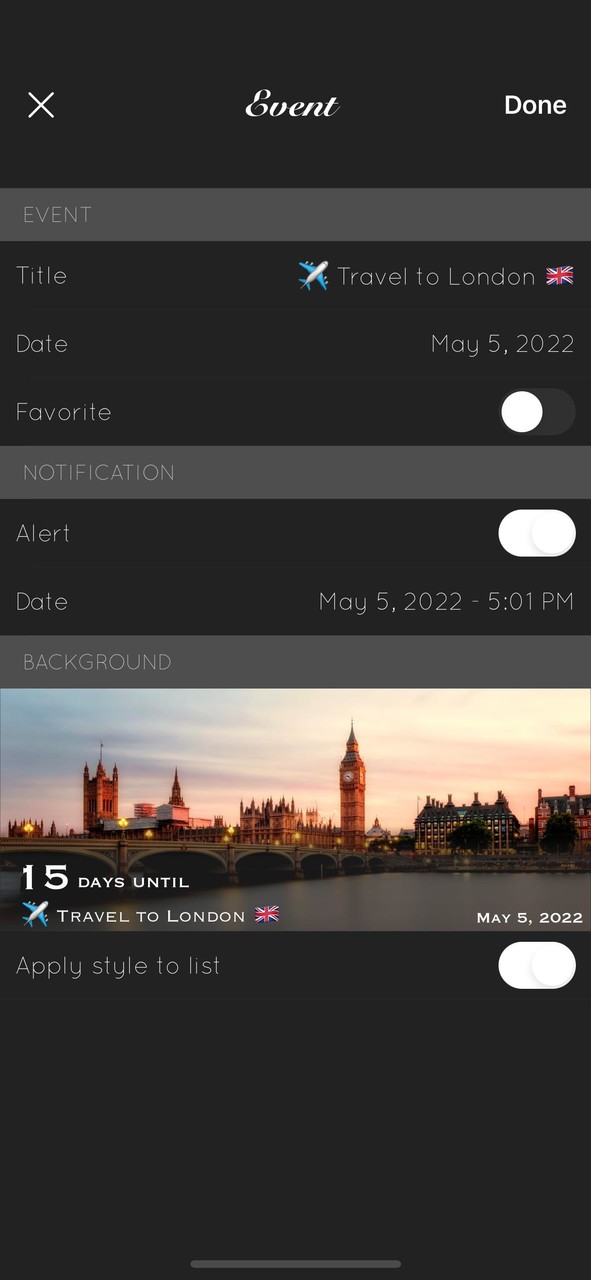 Big Days - Events Countdown screenshot image 5_Popularmodapk.com