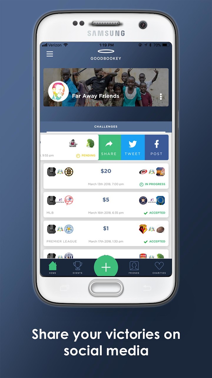 GoodBookey - Sports Games for Charity screenshot image 10_Popularmodapk.com