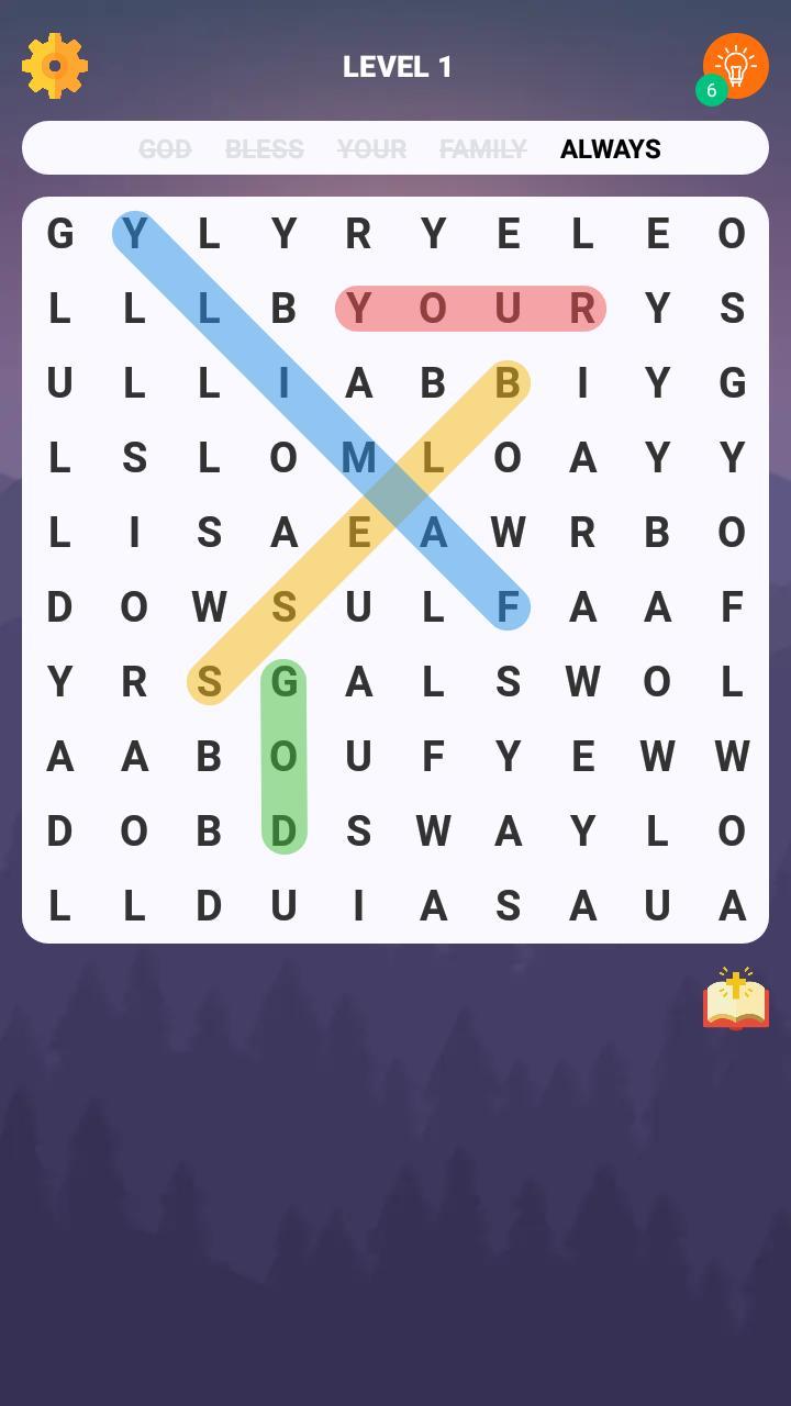 Bible Word Search Puzzle Games screenshot image 1_Popularmodapk.com