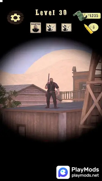 Wild West Sniper: Cowboy War<span>(No Ads)</span> screenshot image 2_Popularmodapk.com