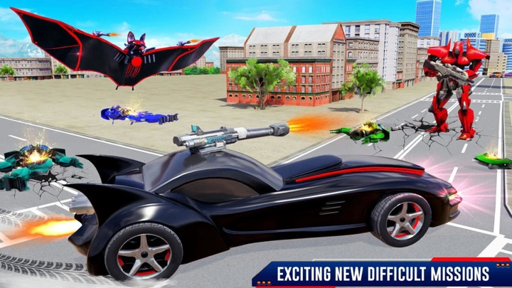 Bat Robot Car Transform Game screenshot image 11_Popularmodapk.com