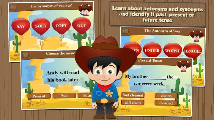 Cowboy Learning Games Grade 2 screenshot image 5_Popularmodapk.com