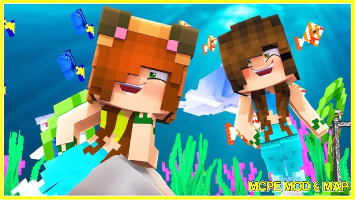 Mermaid Mod Minecraft PE screenshot image 1_Popularmodapk.com