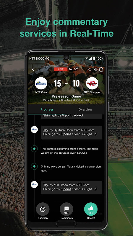 SpoLive: Live Sports&Cheering screenshot image 2_Popularmodapk.com