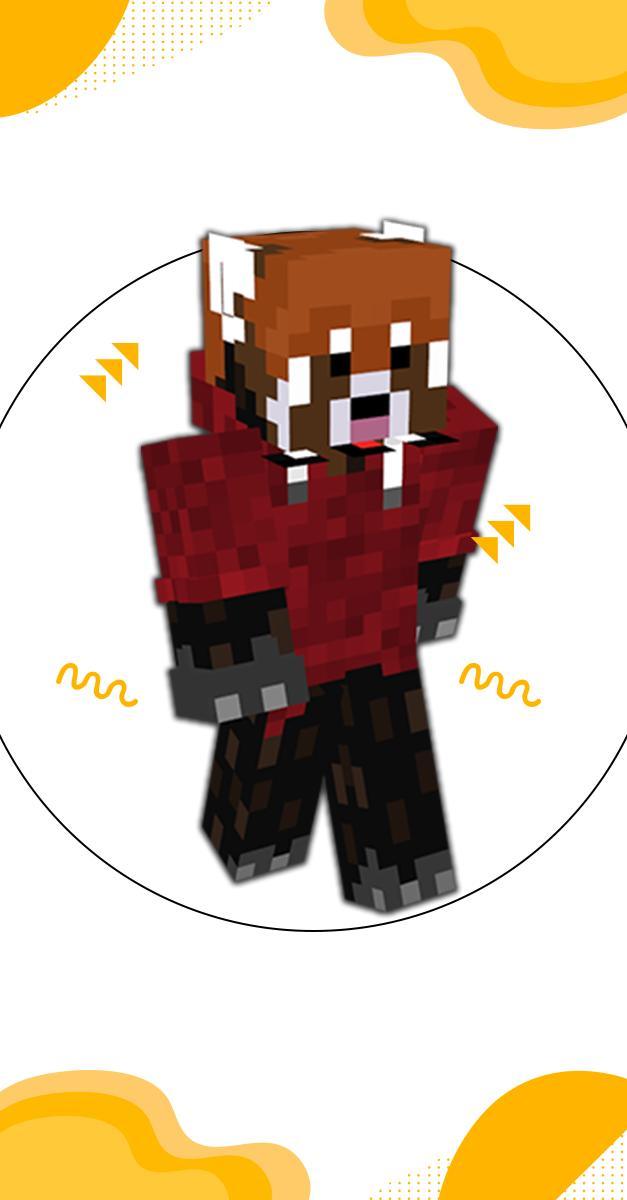 Skins Red Panda For Minecraft screenshot image 1_Popularmodapk.com