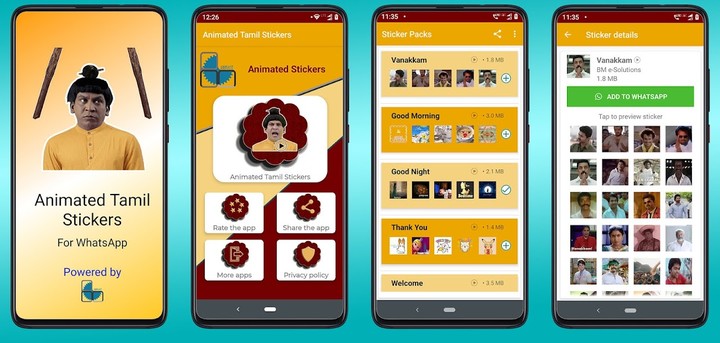 Tamil Animated Stickers for WhatsApp screenshot image 11_Popularmodapk.com