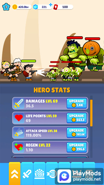 Zombie Road Idle<span>(Unlimited Gems)</span> screenshot image 2_Popularmodapk.com