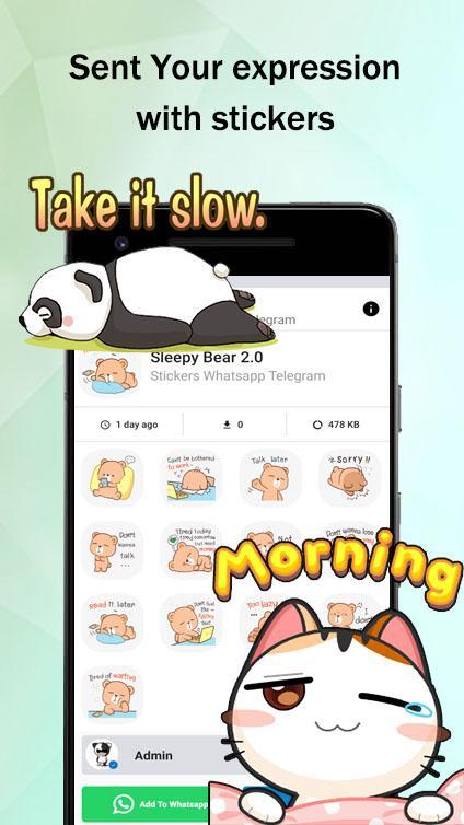Animation Stickers for Whatsap screenshot image 2_Popularmodapk.com