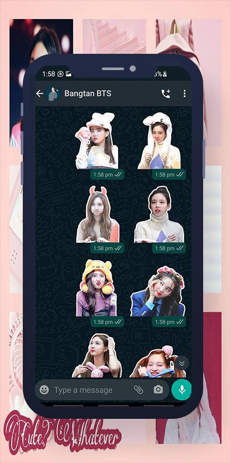 Nayeon Twice WASticker screenshot image 9_Popularmodapk.com