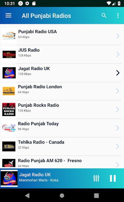 All Punjabi Radios HD (ਪੰਜਾਬੀ ਰੇਡੀਓ,ਗਾਣੇ,ਖਬਰਾਂ) screenshot image 15_Popularmodapk.com