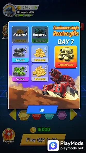 Crazy Tankio - final battle<span>(AD Remove-Free Rewards)</span> screenshot image 4_Popularmodapk.com