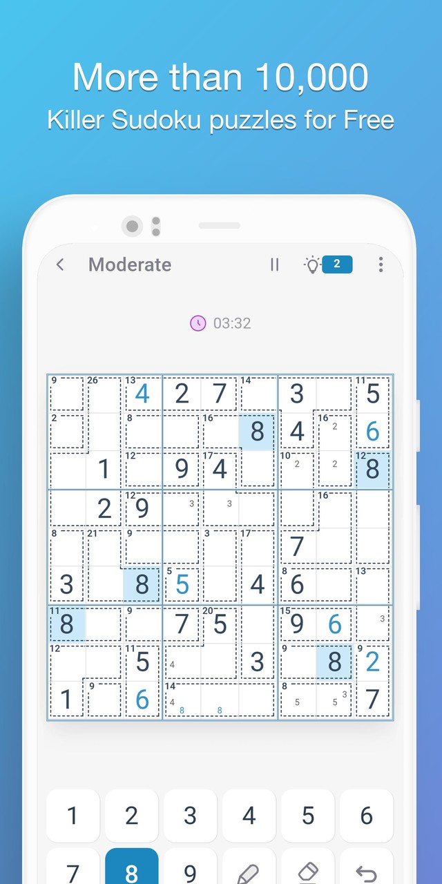 Killer Sudoku - Sudoku Puzzles screenshot image 2_Popularmodapk.com