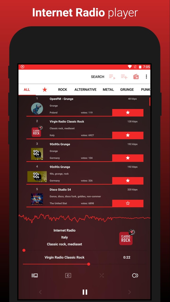 Hole Player - Music & Radio screenshot image 2_Popularmodapk.com
