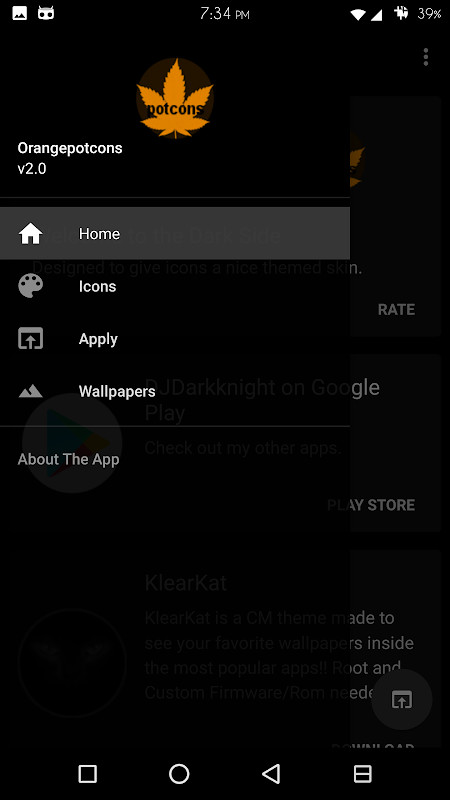 Orange Potcons Icon Skins screenshot image 3_Popularmodapk.com